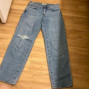 Madewell Low Rise Baggy Straight Jeans NWOT